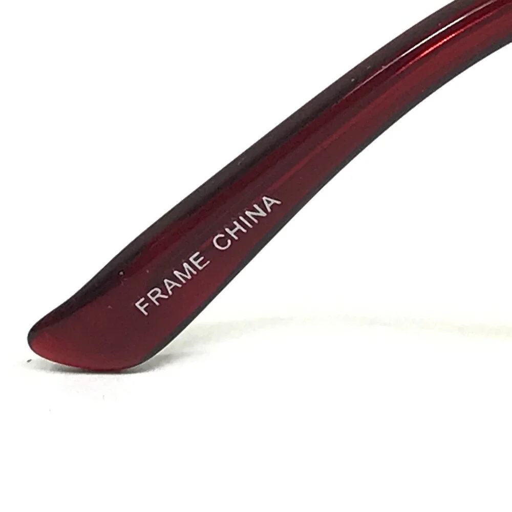 Eight to Eighty Eyeglasses Frames BRIANNA BURGUNDY Red Gold Square 53-18-135